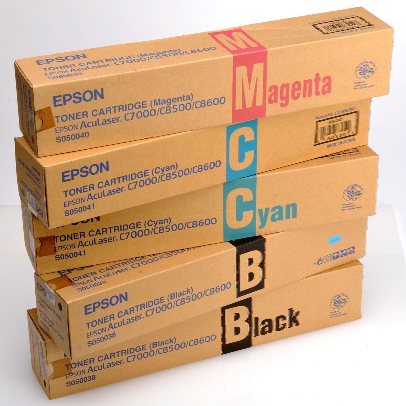 Epson Cartucce per stampanti & toner: Epson AcuLaser C8500 magenta/cyan/black – Nuovo e nell'imballaggio originale da Steffisburg venduto da Boxsters