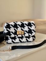 H&M Stylische Tasche mit Hahnentritt-Muster 🖤 Guter Zustand