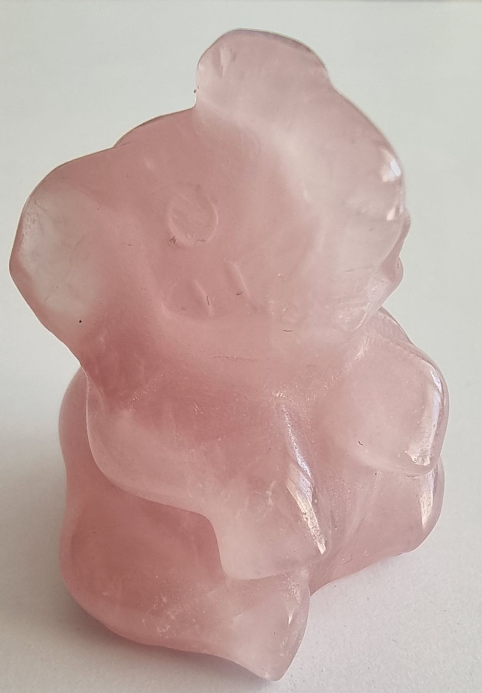 Statuette: Rosenquarz Elefant Statue Figur – Nuovo e nell'imballaggio originale da Menziken venduto da Mirager 1