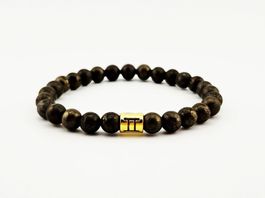 Sternzeichen Armband Zwillinge Pyrit Natursteine