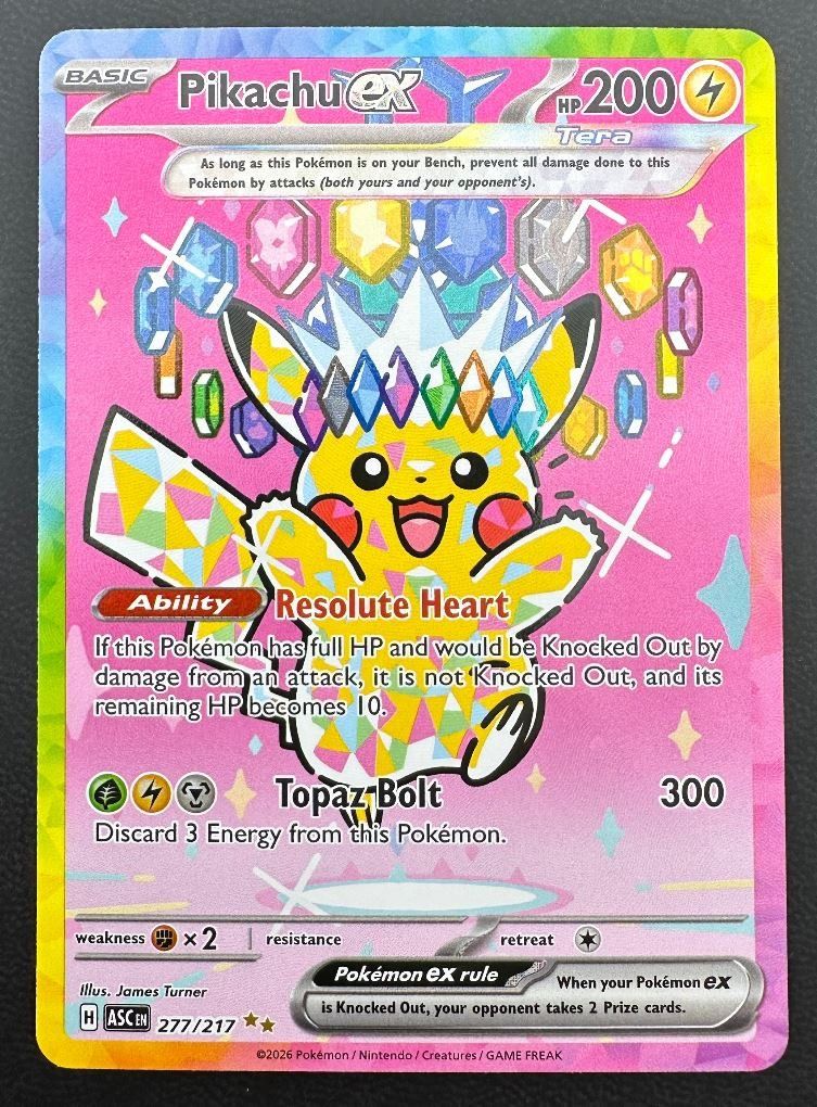 Pokémon Sammelbilder & Trading cards: Pikachu ex 277 EN – Gebraucht aus Obergerlafingen von collector-shop.ch