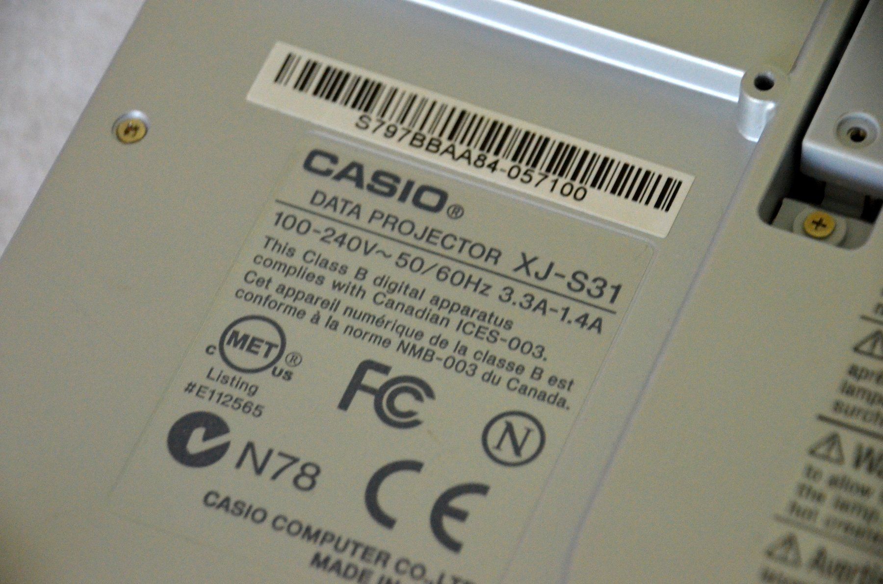 Home Cinema: Casio Data Projector XJ-S31 DLP Projektor  / projecteur – Difettoso da Collonges venduto da arashee 4