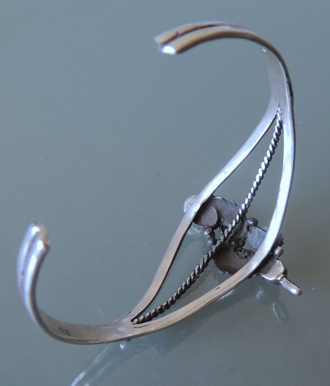 Bracciali & Braccialetti: Silber 925 Armspange mit Türkisimitat – Usato da Waldenburg venduto da schaller707 3
