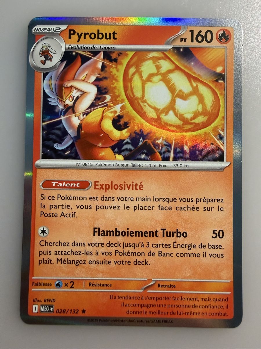 Pokémon Carte collezionabili: Pyrobut (MEG 028) – Nuovo (secondo la descrizione) da Vevey venduto da Matx