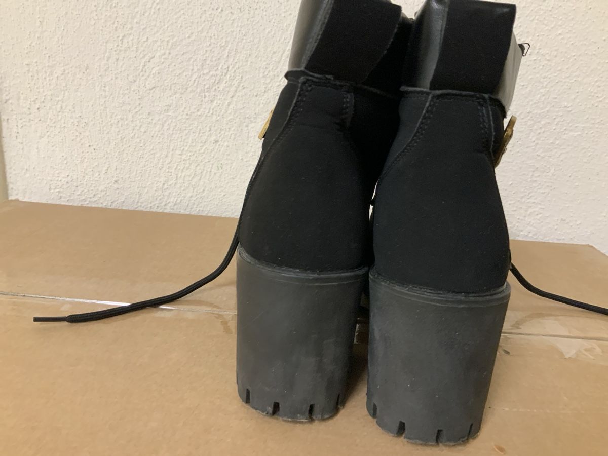 Damenschuhe: Schnürstiefeletten schwarz Grösse 40 Plattform – Neu (gemäss Beschreibung) aus Wallisellen von AS.TZ. 1