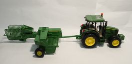 1:16 John Deere Traktor Bruder + Ballenpresse Bitains neu