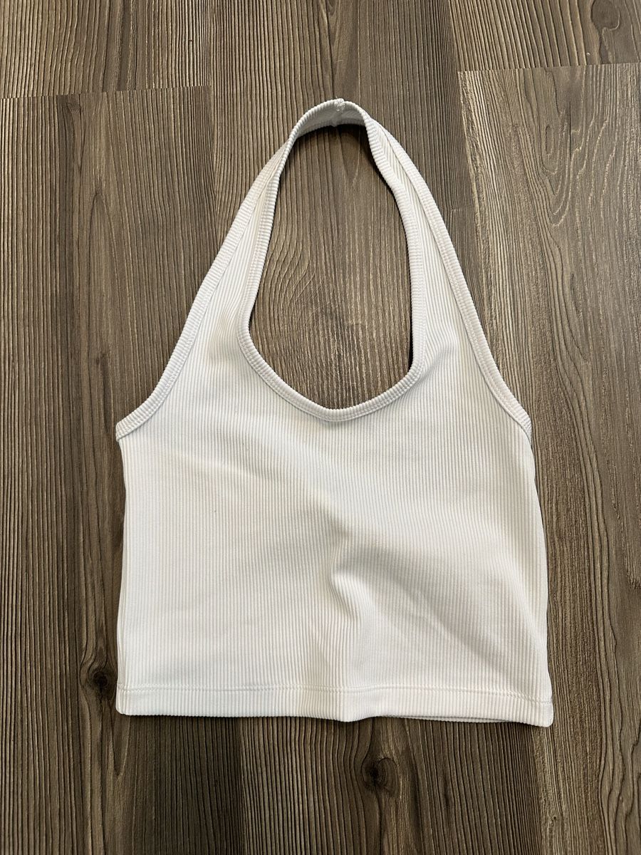 Top: Neckholder Top weiss Gr. S – Usato da Schaanwald venduto da ael248