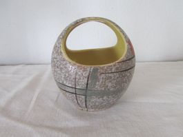 Vintage Keramik Henkel Übertopf Blumenvase der 60er Jahre