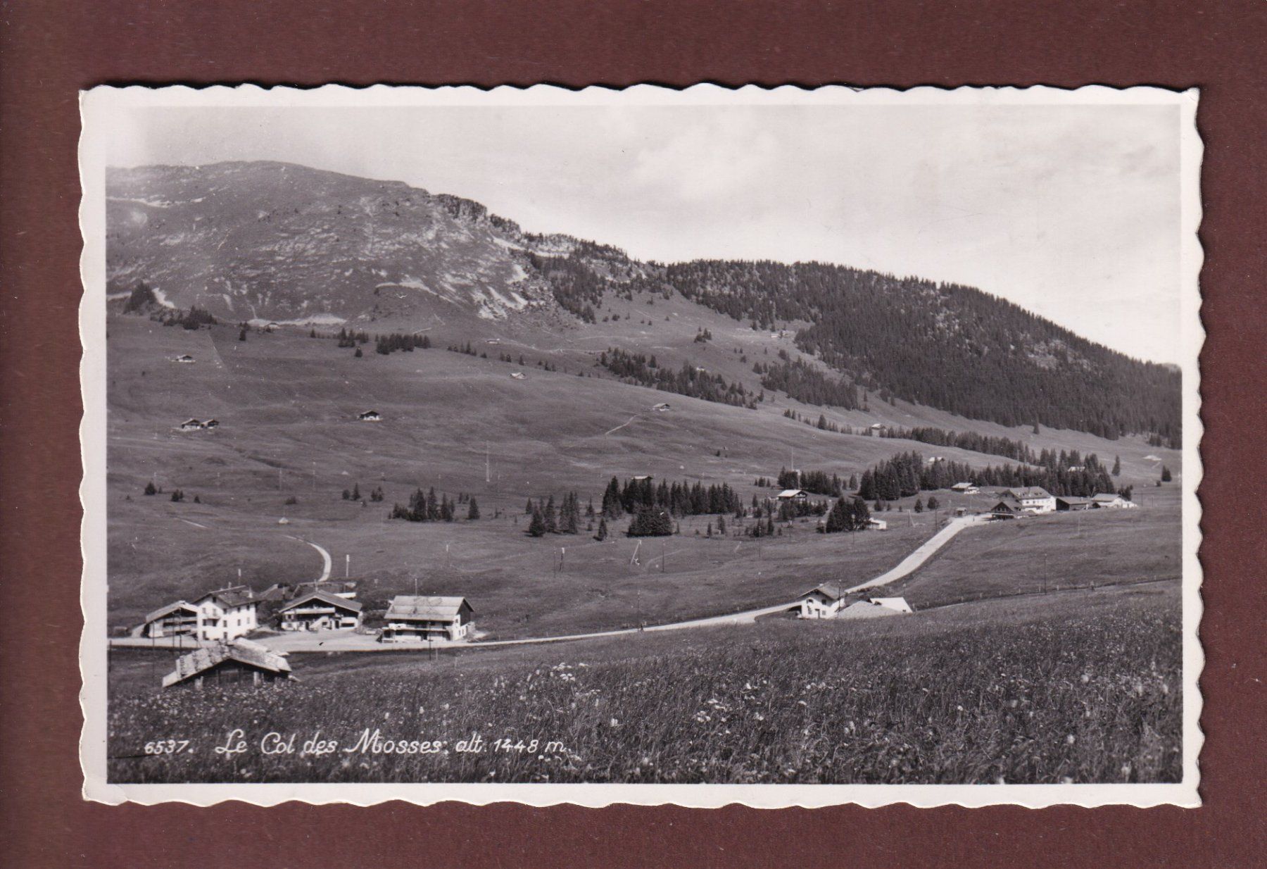 Ansichtskarten: COL DES MOSSES - 1946 – Gebraucht aus Pully von nicecards-shop