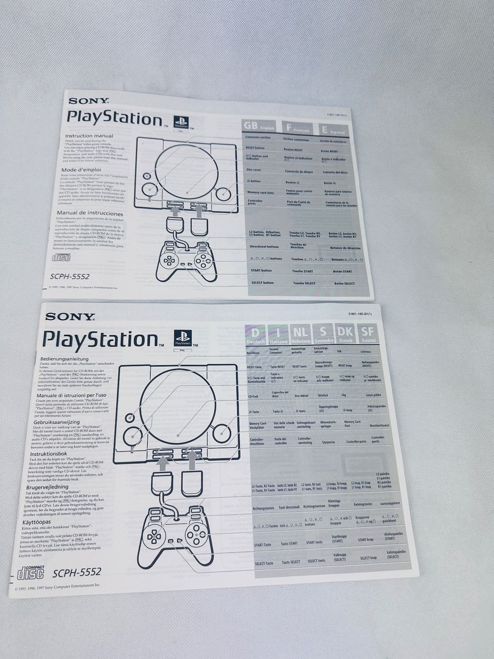Documenti: Playstation 1 PSX  PS1 Anleitung zu Modell SCPH-5552 – Usato da Kappel SO venduto da MyFunBox