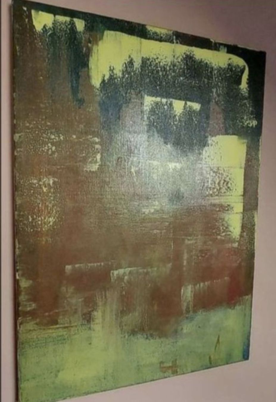 Tableaux: Gemälde " Waldschatten" handmade 50×70 – Neuf (Voir description) à Riehen par Steinbock1970 2