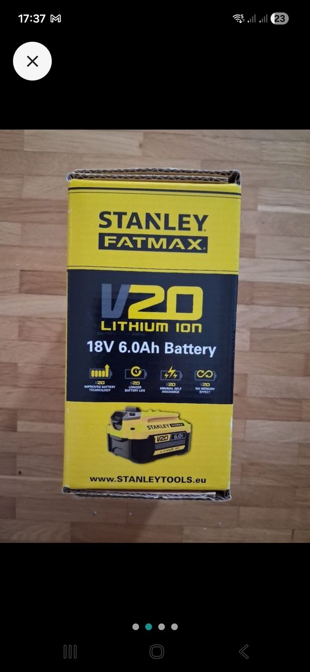 Stanley Caricatori & Batterie: 2 neue Stanley Lithium-Batterien mit 6 Ah!!! – Nuovo e nell'imballaggio originale da Jona venduto da api_sdn2 1