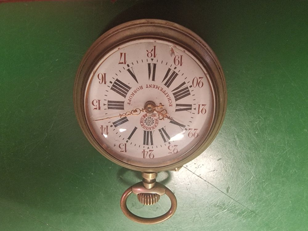 Montre De Poche Vintage 43 Mm - Mécanique Manuelle - Ne Fonctionne Pas, Pour Pièces