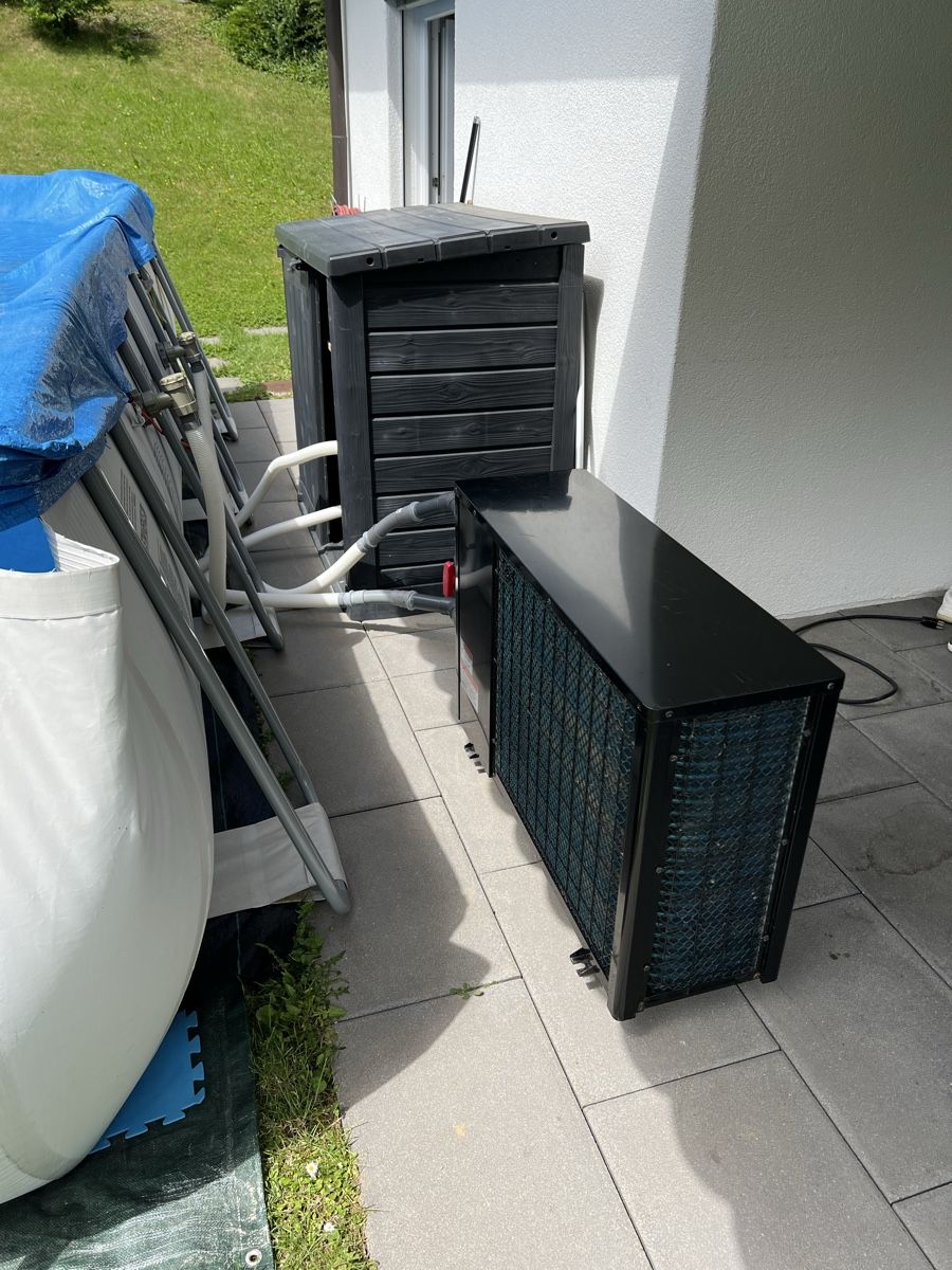 Radiatori: Pool Wärmepumpe 12kW Profi + Pool GRATIS – Usato da Pratteln venduto da Ugarlesheim 3