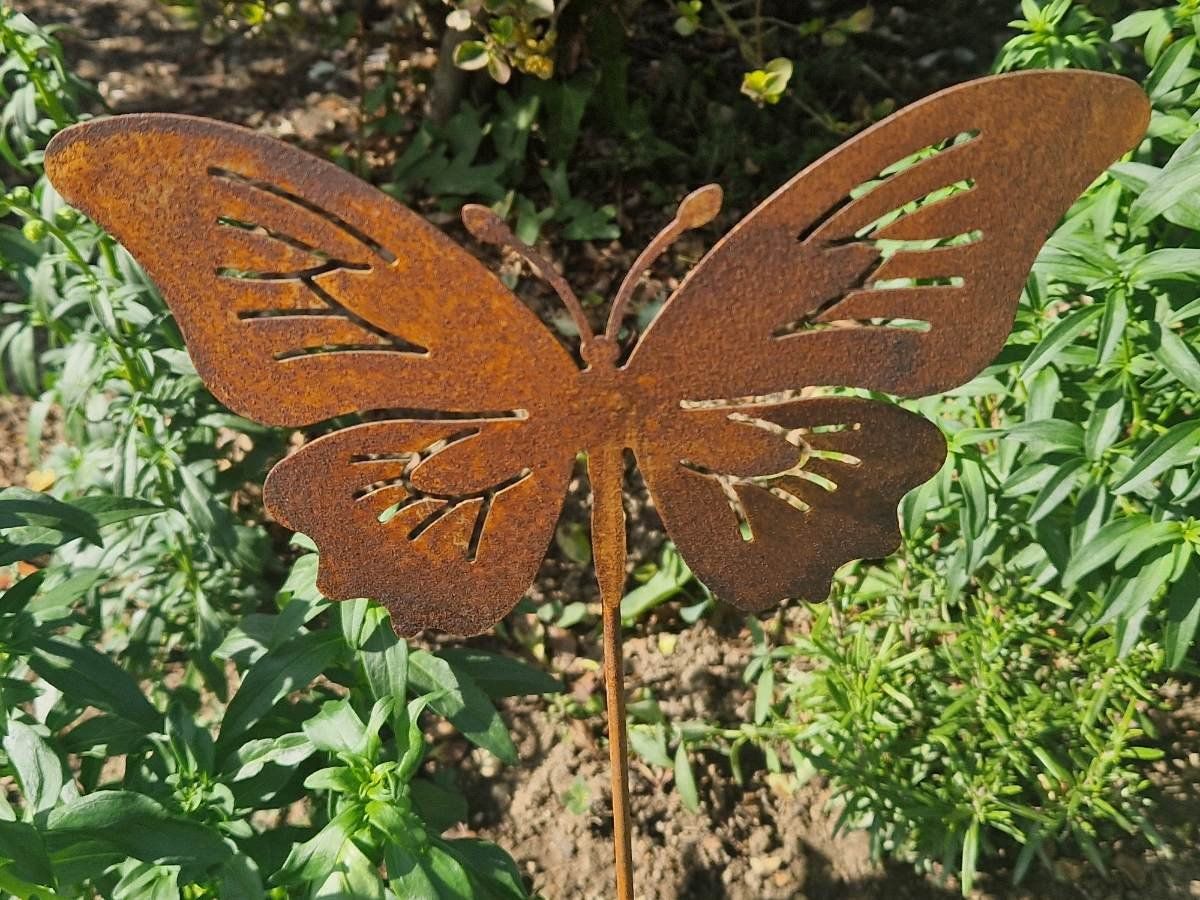 Alle Dekorationen: Metallstecker Schmetterlinge 60cm – Neu und originalverpackt aus Matzendorf von Gartendeko-Shop 3