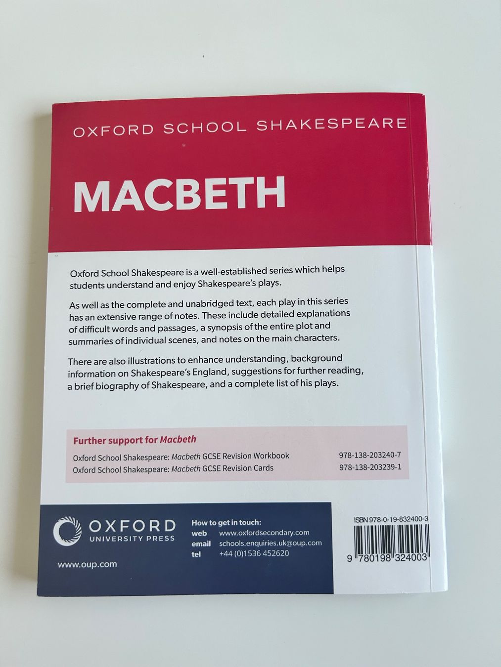 Bücher: Macbeth Oxford School Shakespeare – Gebraucht aus Tägerwilen von lea_yrl8 1