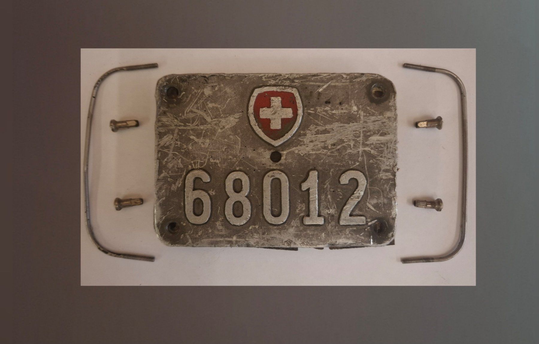 Schweizer Armee Schilder: Plaque vélo militaire suisse – Gebraucht aus Avully von lecomtedogoz
