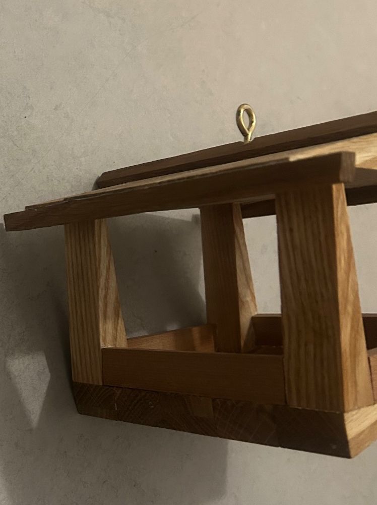 Vogelhäuser: Vogelhaus Vogelfutter echtholz Eiche – Neu (gemäss Beschreibung) aus Hittnau von Oracel 2