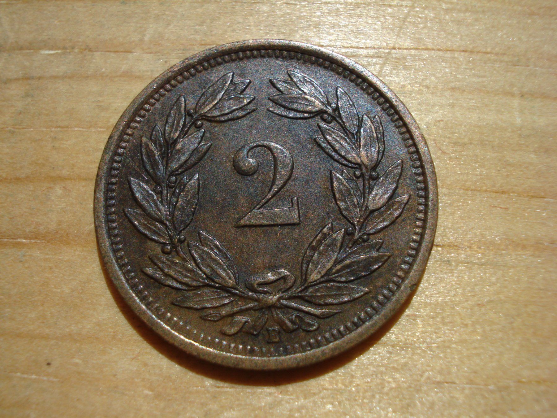 Alle Münzen: (N2) 2 Rappen 1931 – Gebraucht aus Erlach von Net-Coins 1