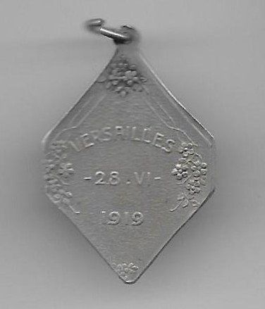 Ciondoli: Abzeichen: PAX VERSAILLES 28.VI 1919 – Usato da Nidau venduto da Polebloe