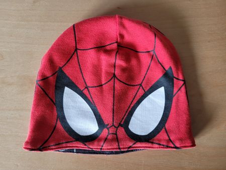 Spiderman Mütze Kappe zum Wenden rot / schwarz