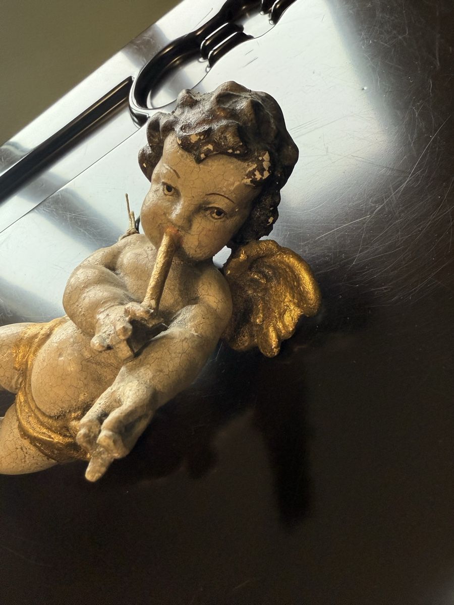 Figuren: Alter, goldiger Engel – Gebraucht aus Aarburg von Schatzaffe 3