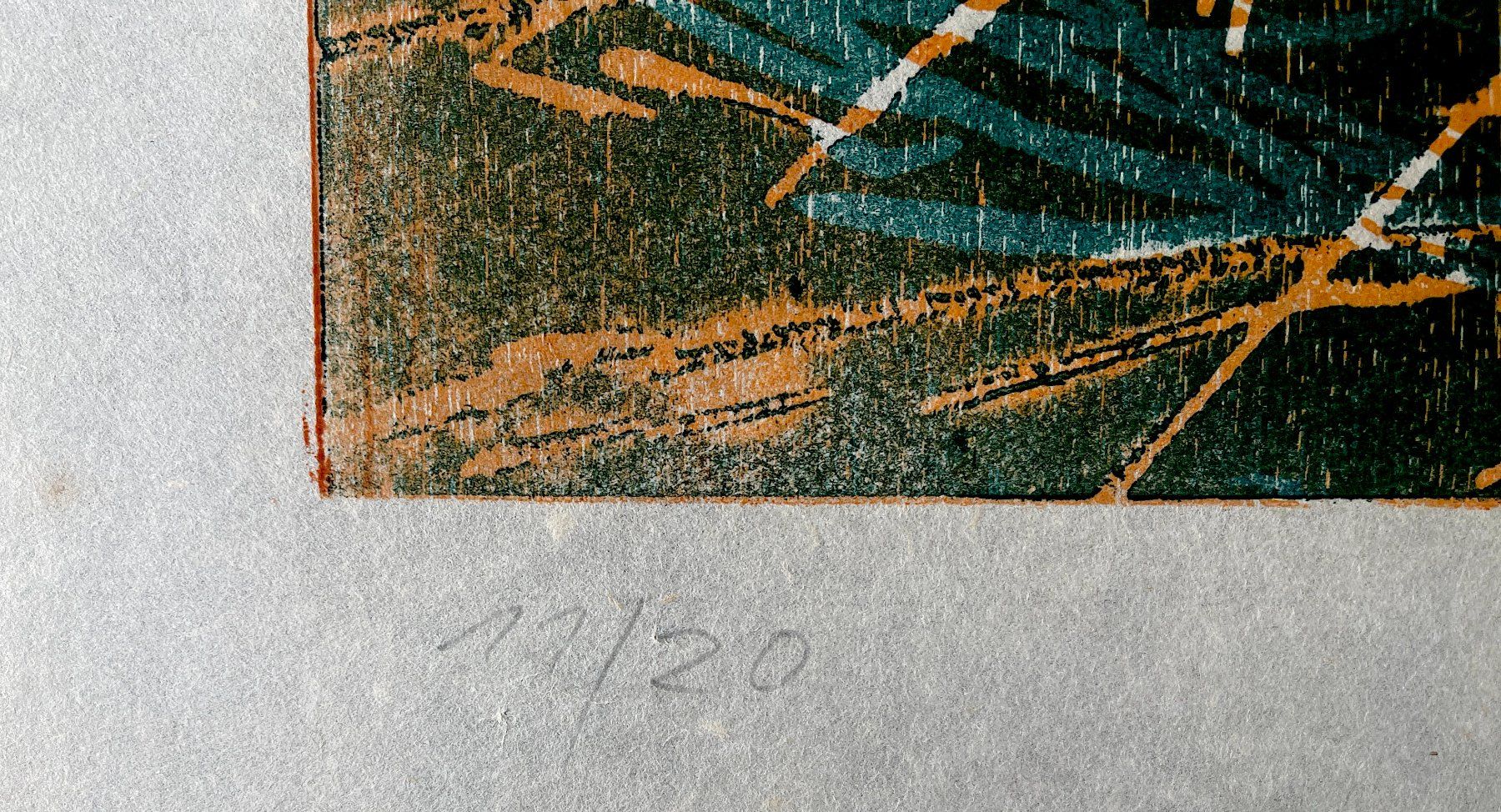 Xilografie: Bruno Gasser 1947-2010 – Usato da Basel venduto da poolko 4