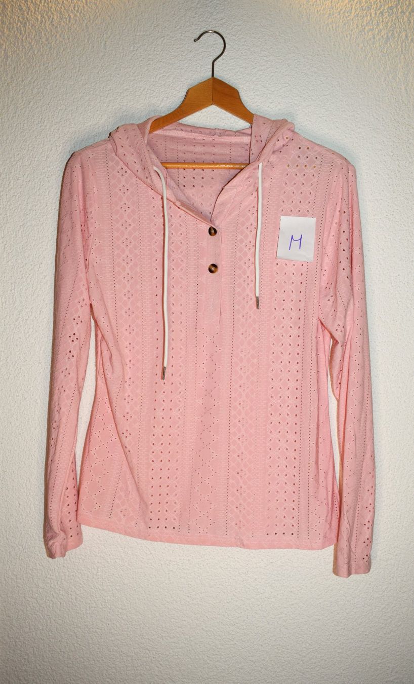 Camicette: Rosa Strickstoff-Bluse, Grösse M, neuwertig – Usato da Merenschwand venduto da tolles_2hand