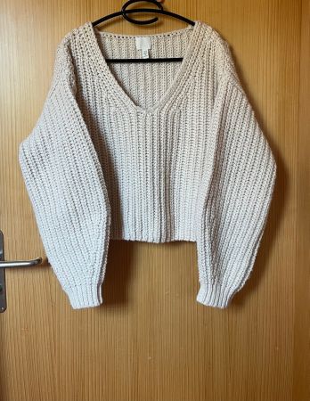 Joli pull couleur crème en maille
