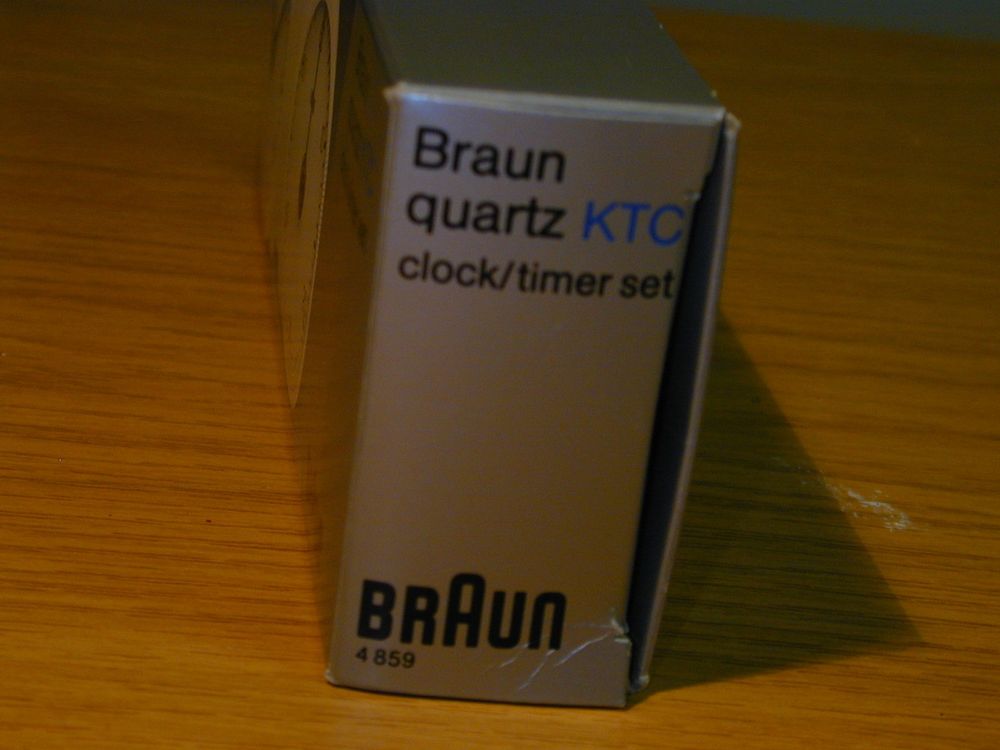 BRAUN Kurzzeitmesser-Set , Uhr u. Timer Quartz KTC Typ 4859