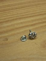 Weissgold 750 Damenohrring mit Steindiamant