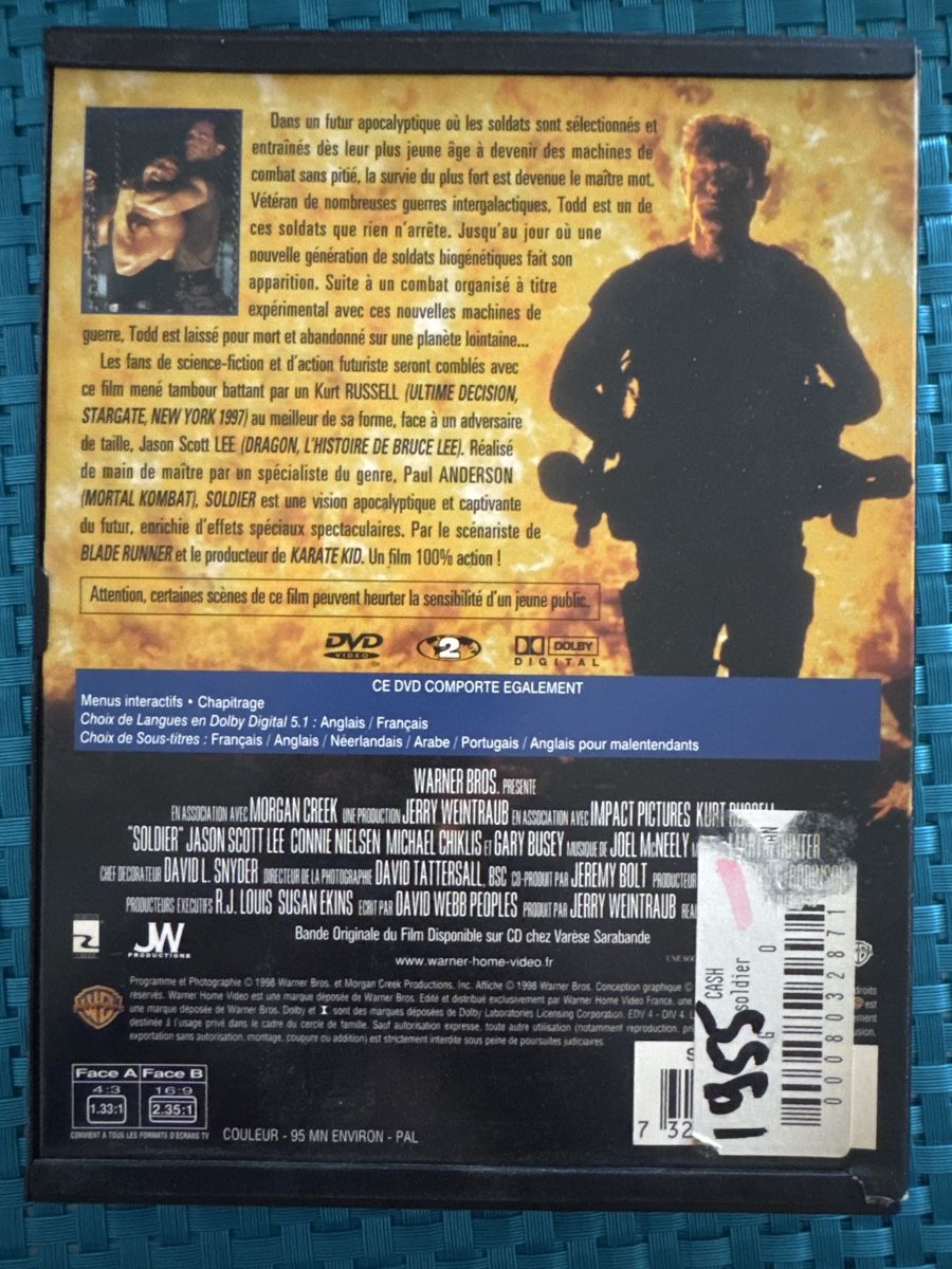 Tutti i DVDs: DVD Soldier avec Kurt Russell – Usato da Veyrier venduto da Deniro2 1