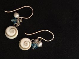 Ohrringe Sterling Silber 925 mit Perle Perlmutt