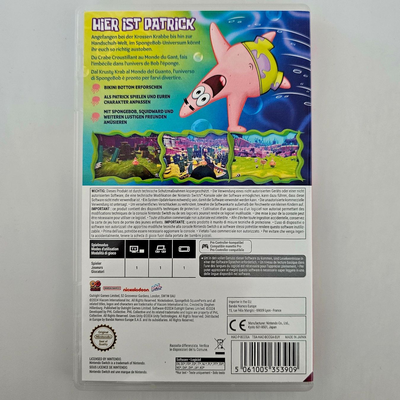 Nintendo Giochi: Spongebob Das Patrick Star Spiel (Nintendo Switch) – Usato da Holziken venduto da Miglioregamesnmore 1