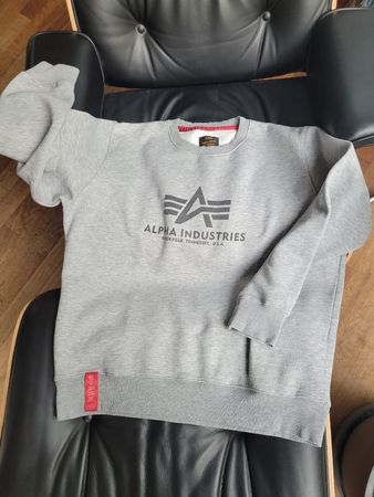 Herren Pullover Alpha Industries, XL, grau