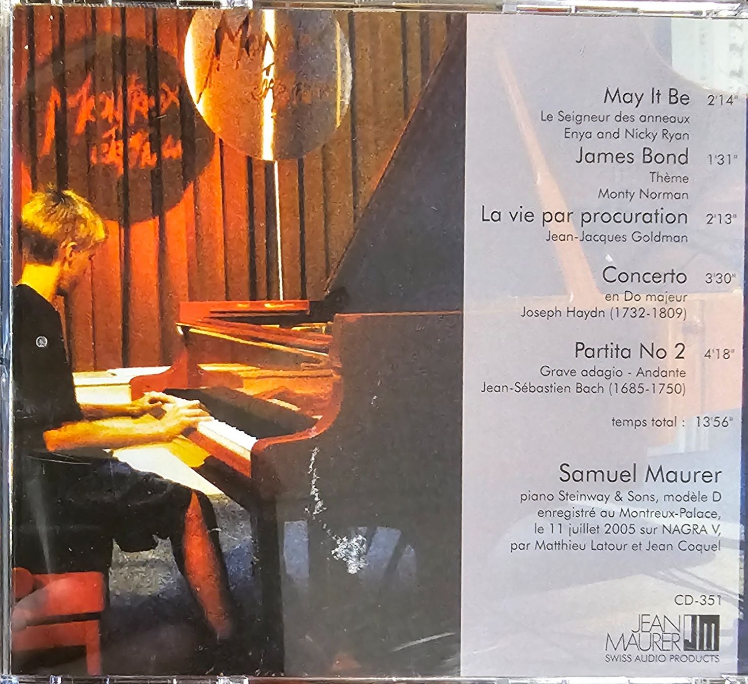 CDs: Samuel Maurer - Piano 2005 – Gebraucht aus Wahlen b. Laufen von Cg10 1