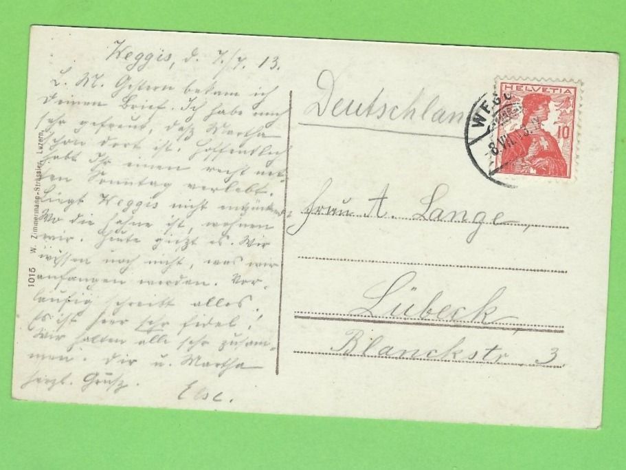 Cartoline postali: Weggis und die Alpen – Usato da Zürich venduto da t24_de 1