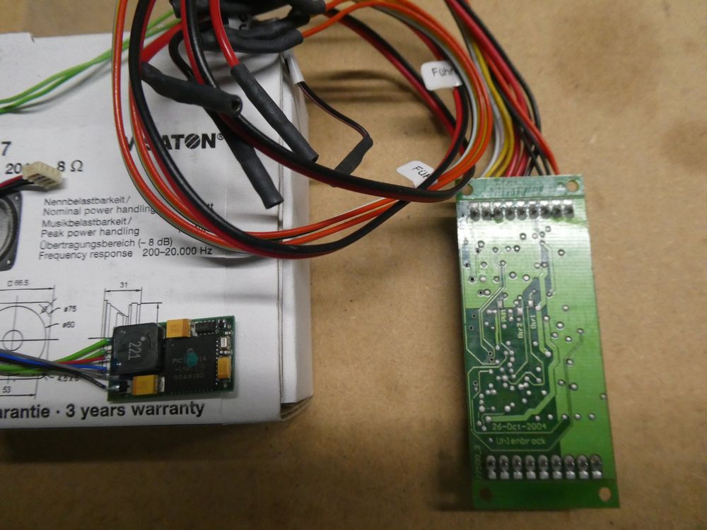 Decoderwerk 70902 Fahrdecoder 2A Mit 8 Ausgängen, SUSI Und Lastregelung Sowie Vielen Effekten Schnittstelle P