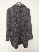 Ulla Popken Cardigan 50/52 schwarz mit Kapuze