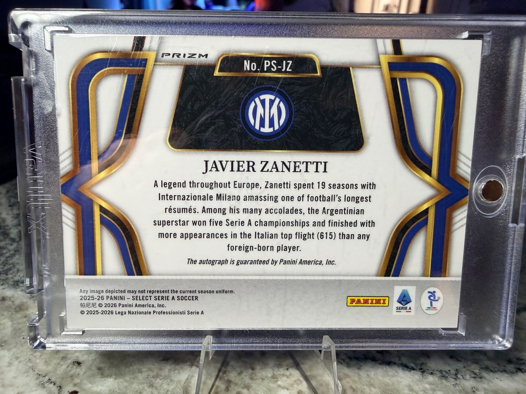 Panini Carte collezionabili: Javier Zanetti Pitchside Signatures Silver – Nuovo (secondo la descrizione) da Ueberstorf venduto da dan_mms9 1
