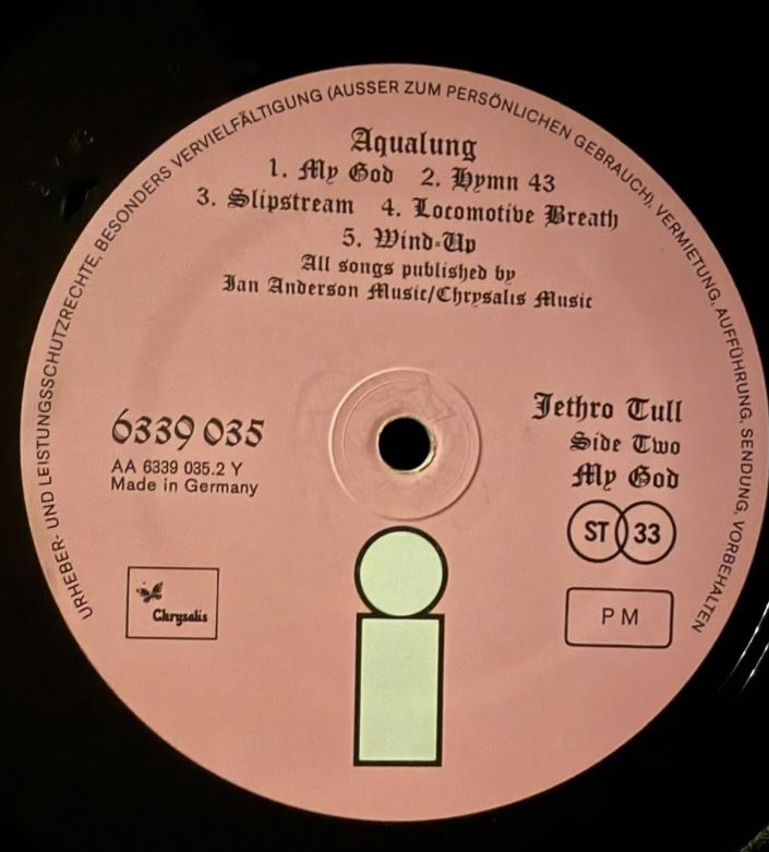 Schallplatten: Jethro Tull Aqualung Schallplatte Lp – Gebraucht aus Goldach von Messerguru 4