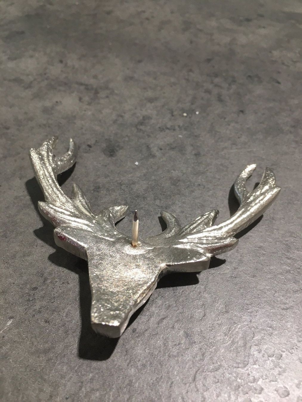 Tutte le decorazioni: Kerzenstecker Hirsch gr. in Alu-Silber – Nuovo e nell'imballaggio originale da Volketswil venduto da rubin74 2