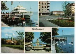 WÄDENSWIL Schiff Limmat, Bahnhof, Postauto