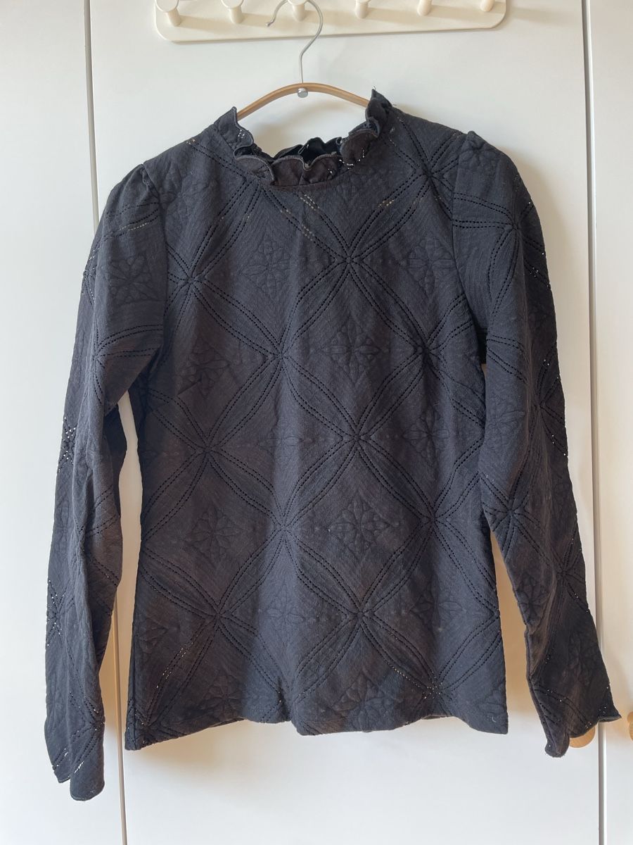Nafnaf Camicette: NAF NAF Paris, Elegante Bluse, Schwarz, Gr. M – Usato da Neukirch an der Thur venduto da bee88