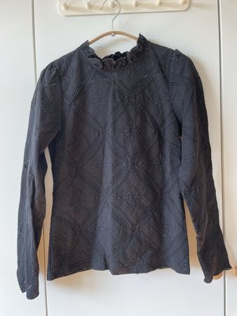 NAF NAF Paris, Elegante Bluse, Schwarz, Gr. M