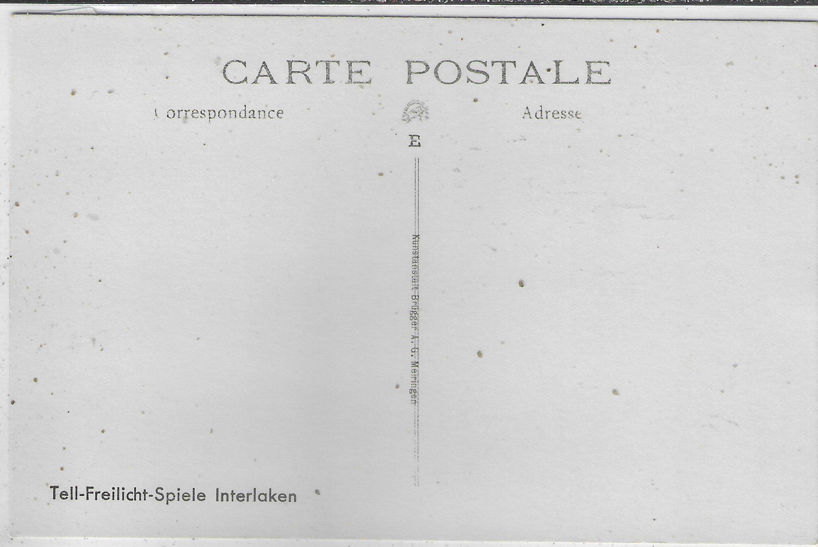 Cartoline postali: Tell-Freilicht-Spiele Interlaken – Usato da Ettingen venduto da Kartenplanet 1