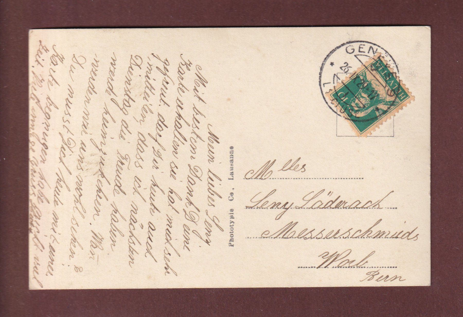 Cartoline postali: GENEVE - Palais de Nations - 1929 – Usato da Pully venduto da nicecards-shop 1