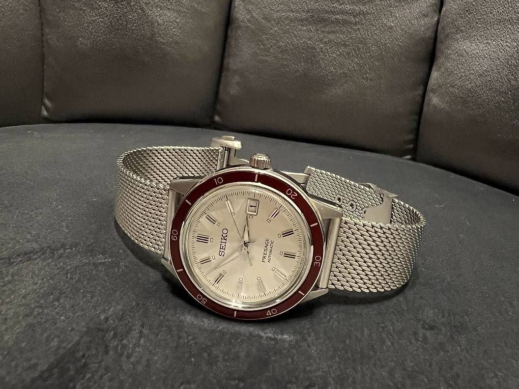 Seiko Orologi: Seiko Presage Automatic Uhr mit Edelstahl-Meshband – Usato da Zürich venduto da sergejmicic 1