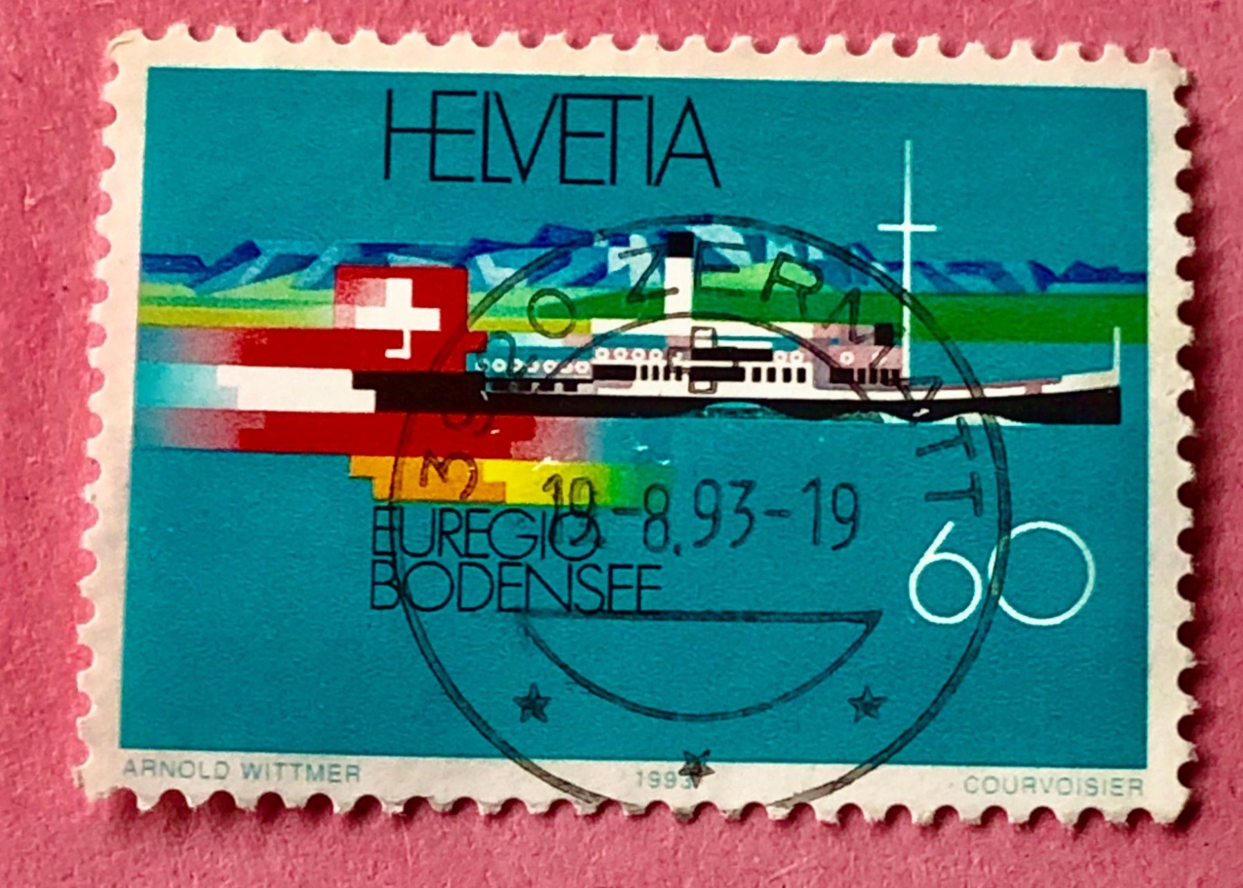 Alle Briefmarken: Nr. 845 LEBENSRAUM EUREGIO BODENSEE GESTEMPELT 1993    – Gebraucht aus Aarau von Billa007