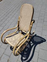 Schaukelstuhl Wiener Geflecht Holz gebogen Zustand gut
